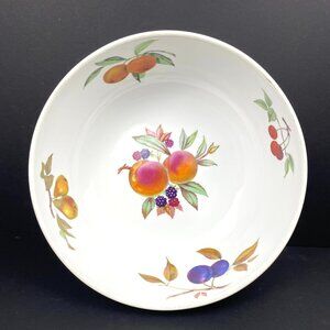 Vintage Royal Worcester Evesham 10”x 4” Serving Bowl FRUIT Made in England